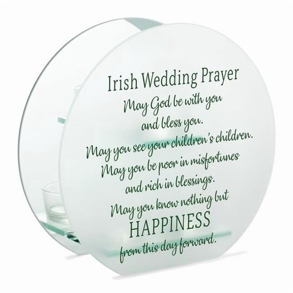 Cottage Garden MCHR22 Irish Wedding Prayer May God Be Candle Holder