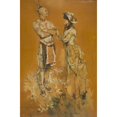 thumbnail image 2 of Howard Chandler Christy 13x18 Gold Ornate Wood Frame and Double Matted Museum Art Print Titled - The Sagamore and the Lady (1913), 2 of 4