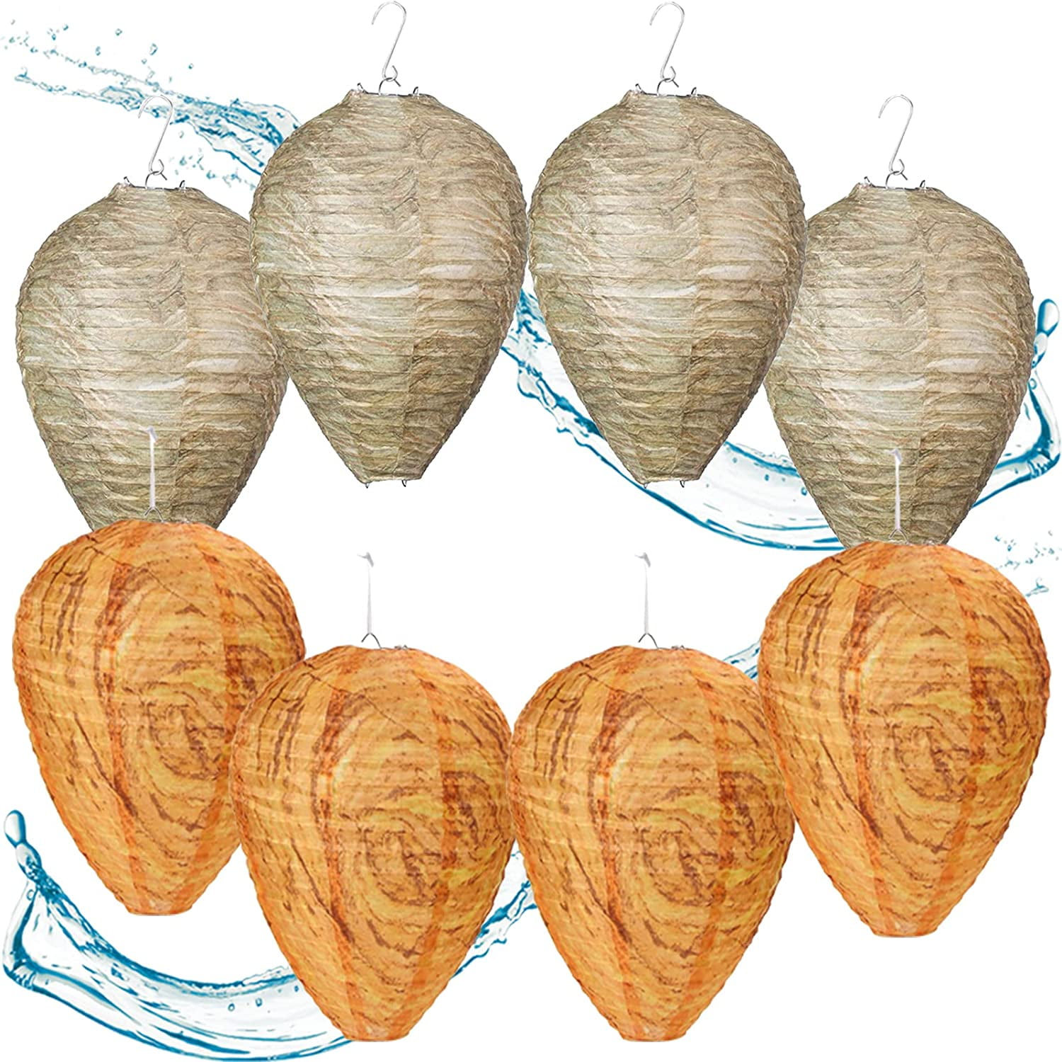 Skycarper Waterproof Wasp Nest Decoy,Hanging Wasp Repellent