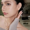thumbnail image 2 of 18G Tiny Round Cat's Eye Stud Earrings for Women 925 Sterling Silver Post Pin Hypoallergenic Dainty Circle Small Cartilage Studs Cute Piercing Jewelry, 2 of 11