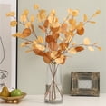 thumbnail image 5 of Plantas artificiales de hojas de eucalipto rosa, arreglos florales falsos para pared, accesorios para decoración de bodas y hogar, novedad, 5 of 5