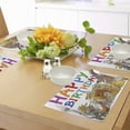 thumbnail image 4 of Ambesonne Birthday Party Place Mats Set of 4, Streets Dogs Animals, Standard Size, Multicolor, 4 of 6