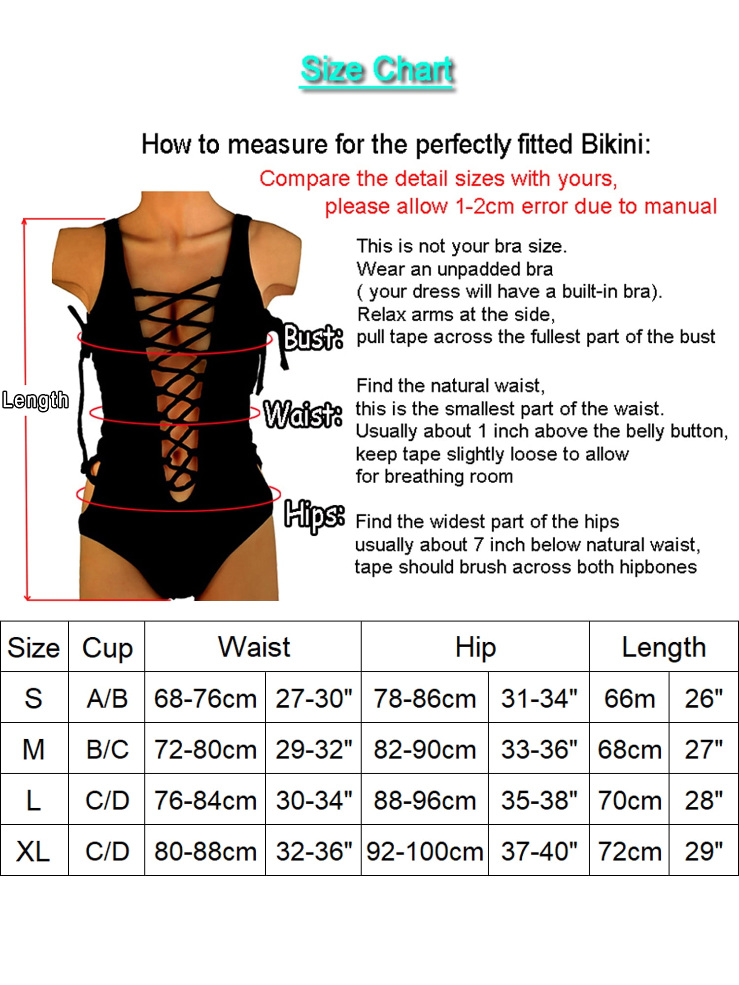 bathing suits sold by bra size