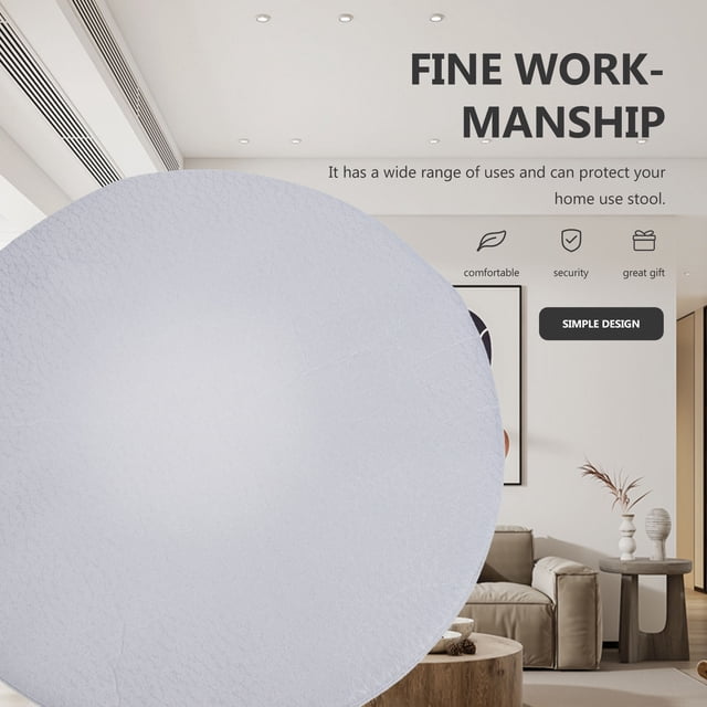 Houderco Funda Decorativa Para Taburete Redondo Material Duradero Uso En Casa