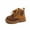 Brown, variant on Fozruso Stylish Winter Boys Boots With Warm And Easy Side Zipper Closure For Kids' Comfort And In Cold Weather Durable Casual,Boys Ankle Boots Sizes 6.5 Toddler(12-18 Months)