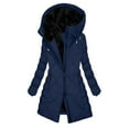 thumbnail image 4 of Abomasnow Women's Winter Puffer Coat Thicken Fleece Lined Down Jacket Waterproof Faux Fur Detachable Hooded Parka S-2XL, 4 of 7