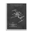 thumbnail image 4 of Stupell Industries Vintage Spacecraft Aircraft Patent Office Diagram Blueprint Framed Wall Art, 24 x 30, Design by Karl Hronek, 4 of 5