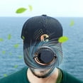 thumbnail image 5 of PALIFEUR Solar Fan Hat Outdoor Solar Powered Fan Hat Waterproof Wide Hat With Fans Solar Power Summer Solar Fan Hats for Men Women, 5 of 6