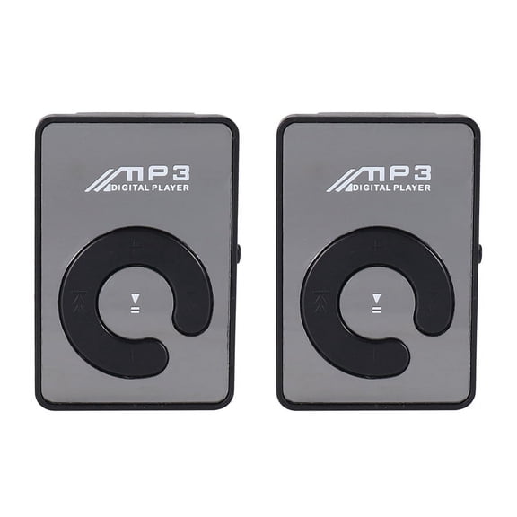 2X Mini Mirror Clip USB Digital MP3 Music Player Support 8GB TF Card Black