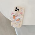 thumbnail image 2 of Funda de conejito amarillo compatible con iPhone 14 Plus, bonita funda 3D con diseño de zanahoria y conejo coreano con soporte para mujeres y niñas., 2 of 8