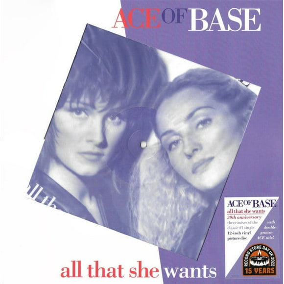 ACE OF BASE RSD 2022 - ALL THAT SHE WANTS (PICTURE DISC/3 MIXES) 30TH ANNIVERSARY