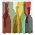 thumbnail image 3 of Ambesonne Wine Shower Curtain, Abstract Colorful Bottles, 69"Wx84"L, Multicolor, 3 of 3