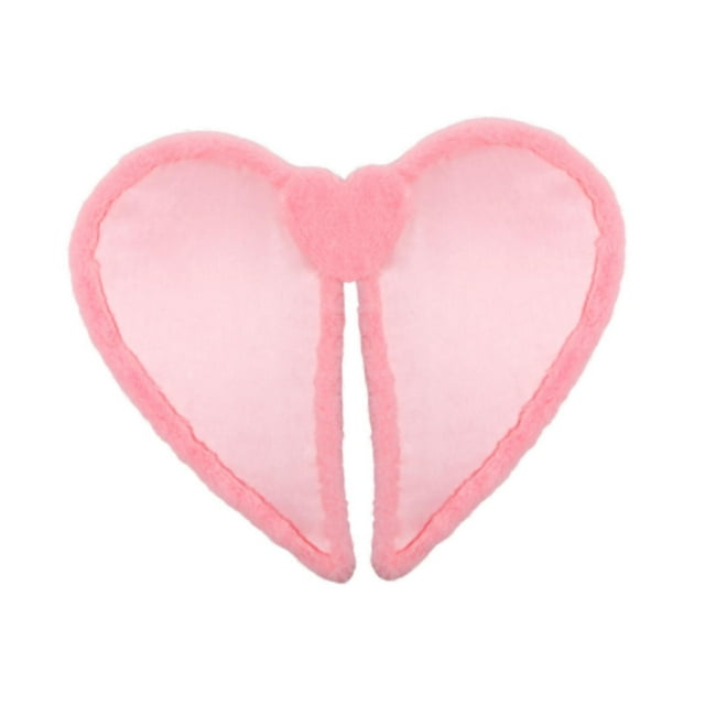 Disfraz de princesa con alas de corazón para San Valentín, peluche rosa para decoración de fotos Adorno de peluche de conejito