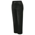 thumbnail image 2 of Aayomet Mom Jeans Women's Willow Mid Rise Performance Waist Boot Cut Riding Jean,Black L, 2 of 5
