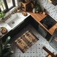 thumbnail image 4 of Wooden Door Door Mat Barn Door Non Slip Absorbent Entrance Mat Washable Low Profile Indoor Doormat for Front Door Entryway Entry 18"x30", 4 of 9