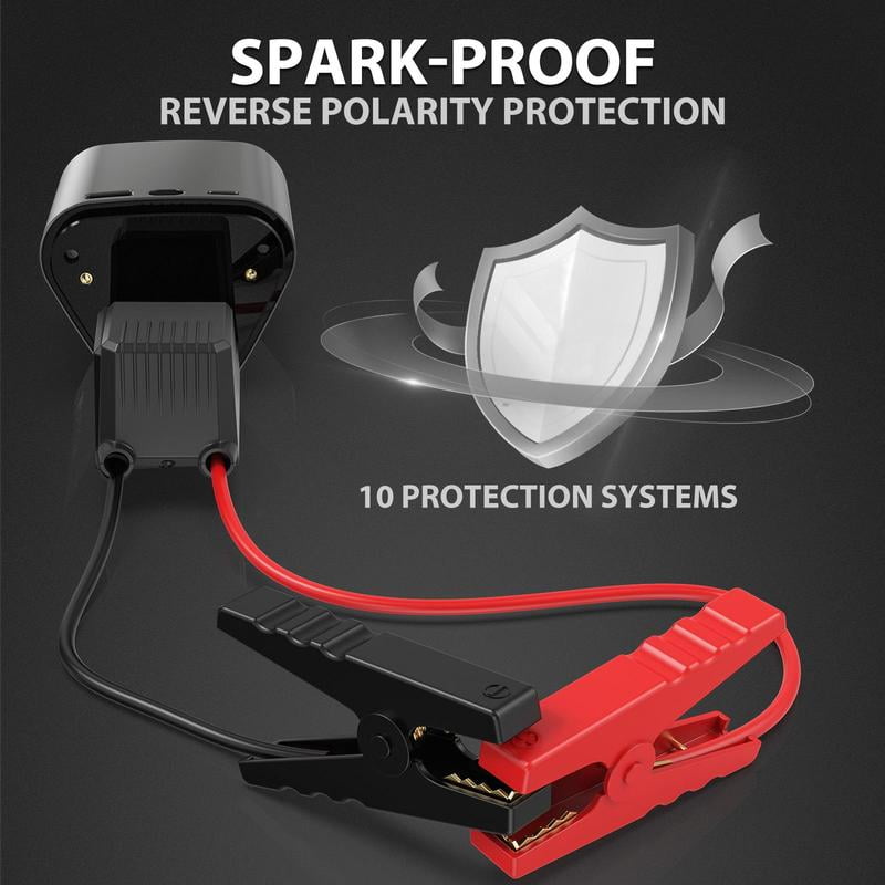8000mAh battery capacity mobile power bank, can be used as a car starter and vacuum cleaner, dual filtration system, 5000Pa suction power, three-in-one function, ideal holiday gift choice power bank
