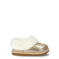 thumbnail image 4 of Wonder Nation Toddler Girls Slippers with Faux Fur Trim, 4 of 5