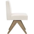 thumbnail image 6 of SAFAVIEH Oliviadella Mid-Century Linen Solid Dining Side Chair, Bone/White Washed, 6 of 13