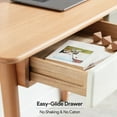 thumbnail image 3 of 47'' Solid Wood PC Table - 2 Drawers, Imported Beech, Modern Simple Style for Home & Study, 3 of 11