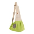 thumbnail image 2 of Bolso pequeño para perros y gatos Salvador portabebés de lado suave con correa para el hombro gancho de correa interno portátil malla transpirable Verde, 2 of 10
