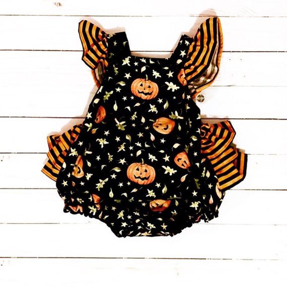 Newborn Infant Toddler Baby Girl Halloween Romper Bodysuit Jumpsuit Outfit 3-24M