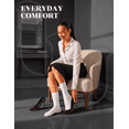 thumbnail image 6 of Hugh Ugoli Women's Lightweight Soft Thin Bamboo Crew Dress Socks Business Casual, 3 Pairs, Fuchsia/White/Pink, Shoe Size: 9-12, 6 of 7