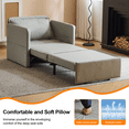 thumbnail image 2 of BAYUELSWU Convertible Sleeper Chair Bed for Adult, 3-in-1 Convertible Sofa Chair Bed Pull-out Sofa Bed with USB and Type-C Charging Ports for Living Room, Bedroom, Small Space (Gray), 2 of 7