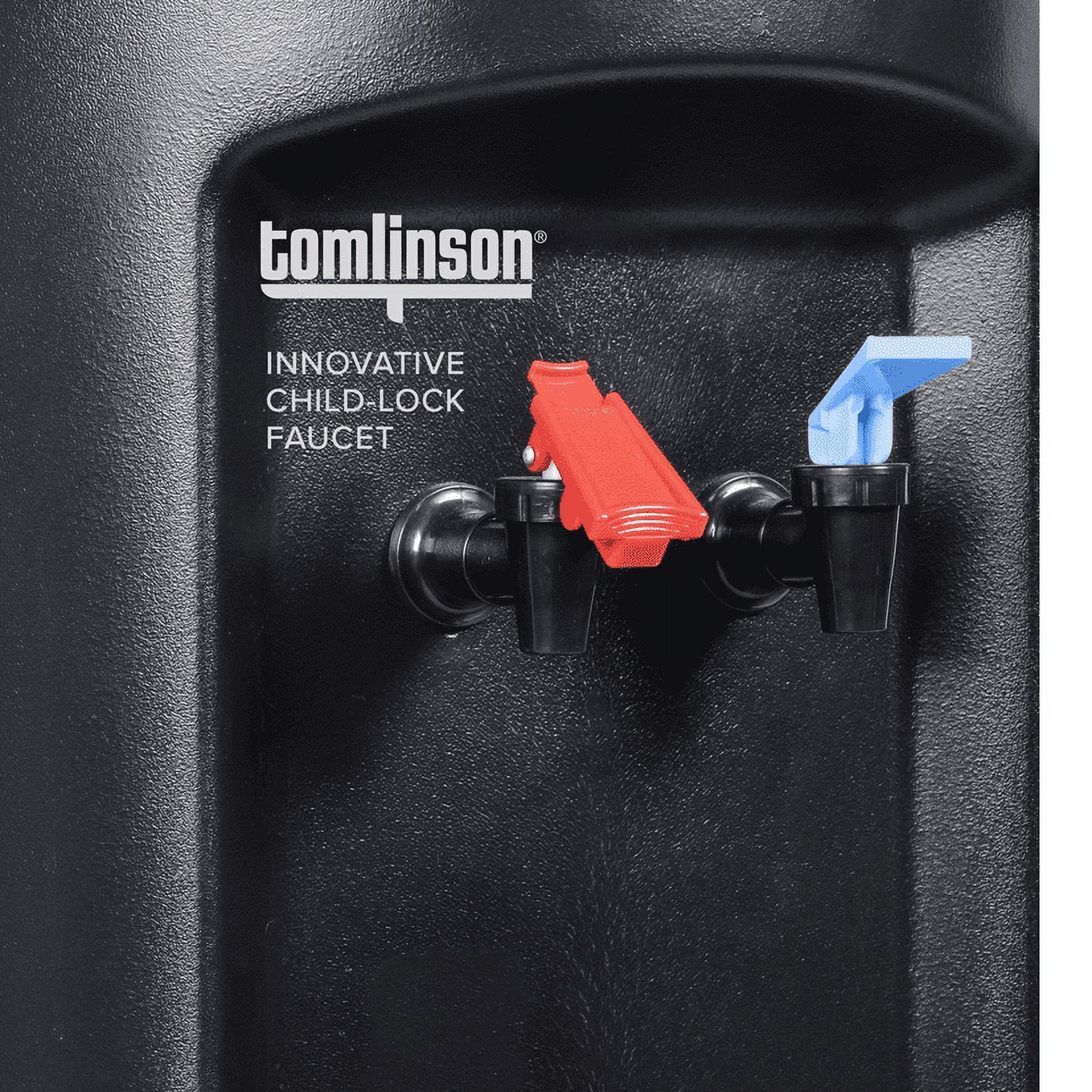 Brio CL520 Series Commercial Grade Top-Load Hot and Cold 39-194 Degrees Temperature Range Water Cooler Dispenser With Child Safety Lock Holds 3-5 Gallon Bottles - UL Listed/Energy Star Approved