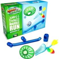 Marble Genius Marble Run Accessory Set, 8 pcs Jumps and Swings for Fun Marbles Run Building & Learning Educational Construction Add-on Kit for Teens STEM Kids Ages 3-14