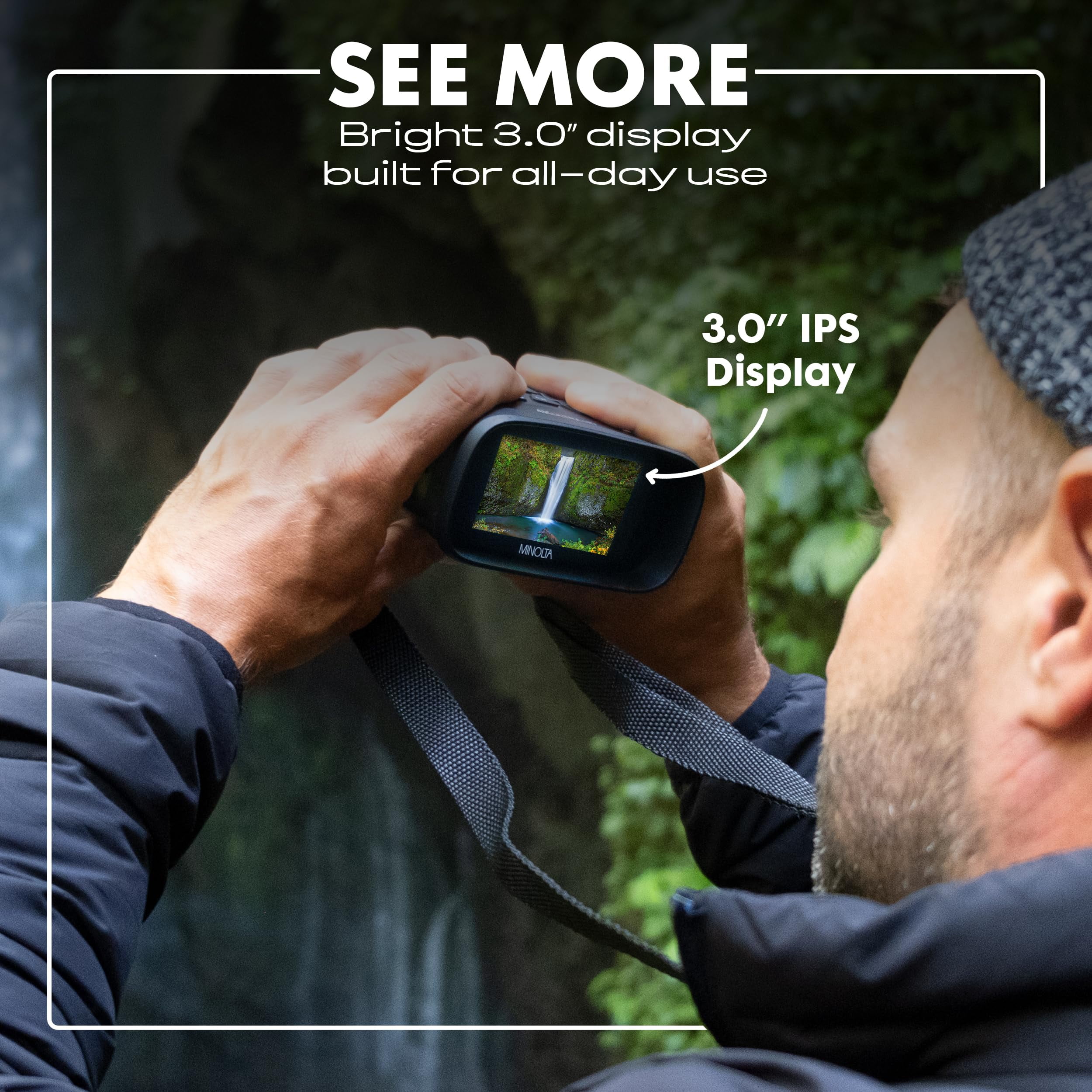 Minolta 10x25 Digital Night Vision Monocular w/Built-in 4K HD