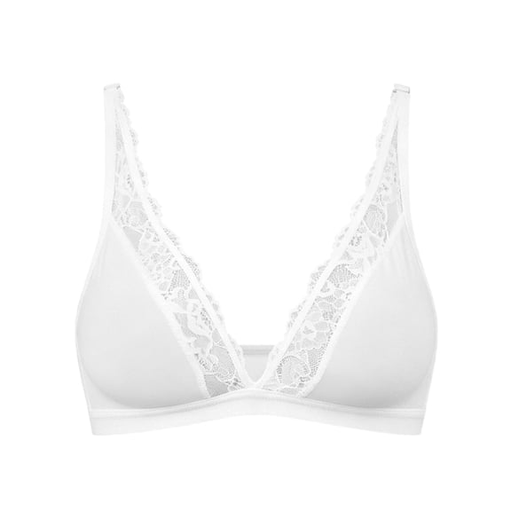 Afdoent Bras for Women Wireless Lace Bralette for Comfortable Soft Support Everyday Wear Seamless Underwire Bra