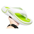 thumbnail image 2 of Clossjun Mens Comfortable Summer Flip Flops With Thick Soles Non-Slip Lightweight Fashion Casual Sandals Arch Support Shower Shoes 37, 2 of 6