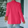 thumbnail image 3 of Vedolay Womens 2023 Coat Womens Blazer Casual Long Sleeve Open Front Business Lapel Suit Jackets with Pockets,Pink L, 3 of 5