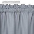 thumbnail image 5 of Haperlare Gray Valance Curtains for Window 60"W x 15"L Blackout Kitchen Curtain Valances Short Bathroom Waterproof Window Valances, 1 Panel, 5 of 7