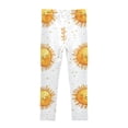 thumbnail image 2 of Girl's Legging Full-Length Colorful Print Tights For Dance Gym Everyday Wear Cuttie Sun Clipart, 2 of 8