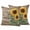 Brown Yellow, variant on Sunflower Yellow Outdoor Pillow Covers 16x16 Set of 2,Waterproof Patio Throw Pillowcase Protectors,Sunshine Butterfly Farmhouse Wood Brown Decorative Pillow Shams Cushion Covers for Seat Bed Couch