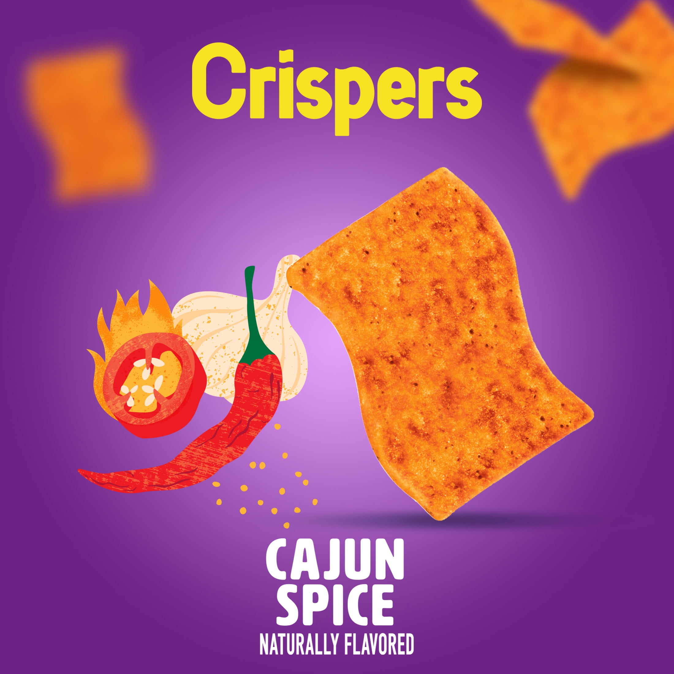 Crispers Cajun Spice Flavor Baked Snacks, Crunchy Snacks, Limited Edition, 5.11 oz