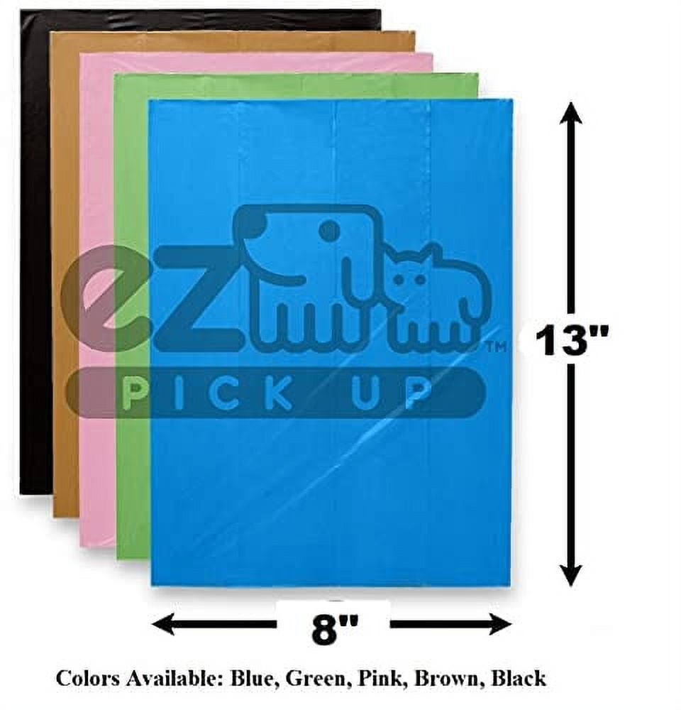 EZ Pickup Large Dog Waste Bags, Unscented, 1000 Count