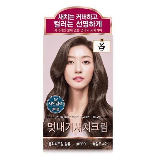 Ryo Uachae Bright Color Hair Dye Cream (5N- Natural Brown)