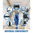 thumbnail image 6 of Ultra Clarity Cables Cat6 Ethernet Cable, RJ45, LAN, UTP Cat 6 Cable Ethernet, Patch, Network Cable, Internet Cable for PS4, PS5, Xbox, Ethernet Cord, Black/Blue, 10 ft, 2-Pack, 6 of 7