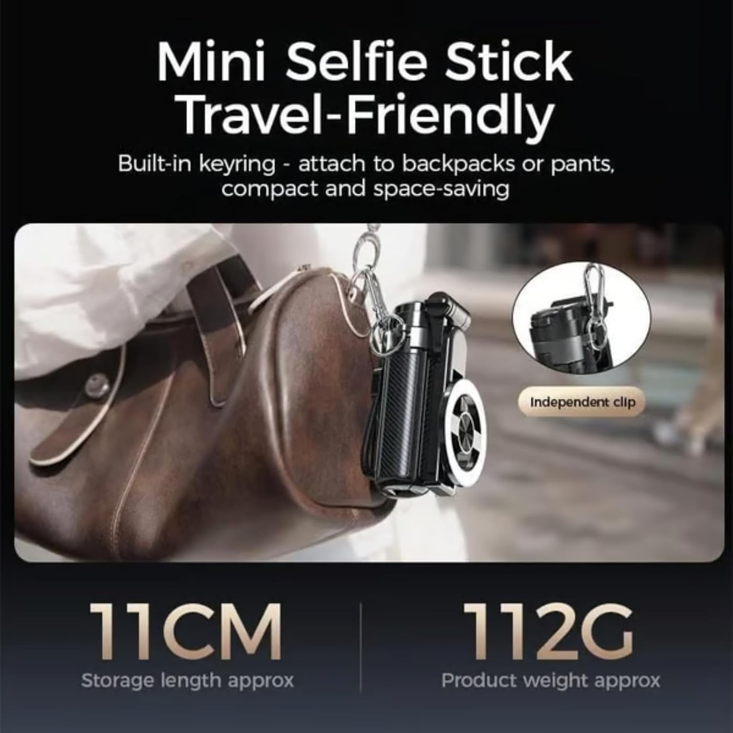 Magnetic Pocket Selfie Stick, 2026 New 4-in-1 Multifunctional 360° Rotation Magnetic Selfie Stick, Phone Tripod Stand with Wireless Remote, Extendable Detachable for Home, Travel, Vlogging