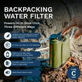 thumbnail image 4 of Survivor Filter PRO X - Electric Portable Camping Water Filter - Filters Bacteria, Parasite, Viral, 4 of 7