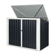 thumbnail image 1 of Costway Cobertizo de Jardín Multifunción Caseta de Metal Exterior para Almacenar Herrmientas Cubo de Basura 173 x 97 x 134 cm, 1 of 9
