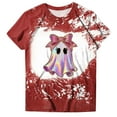 thumbnail image 5 of Womens Halloween Shirts Cute Ghost Shirt Fall Tshirt Fashion Lover Graphic Tees casual Short Sleeve Tops, 5 of 6