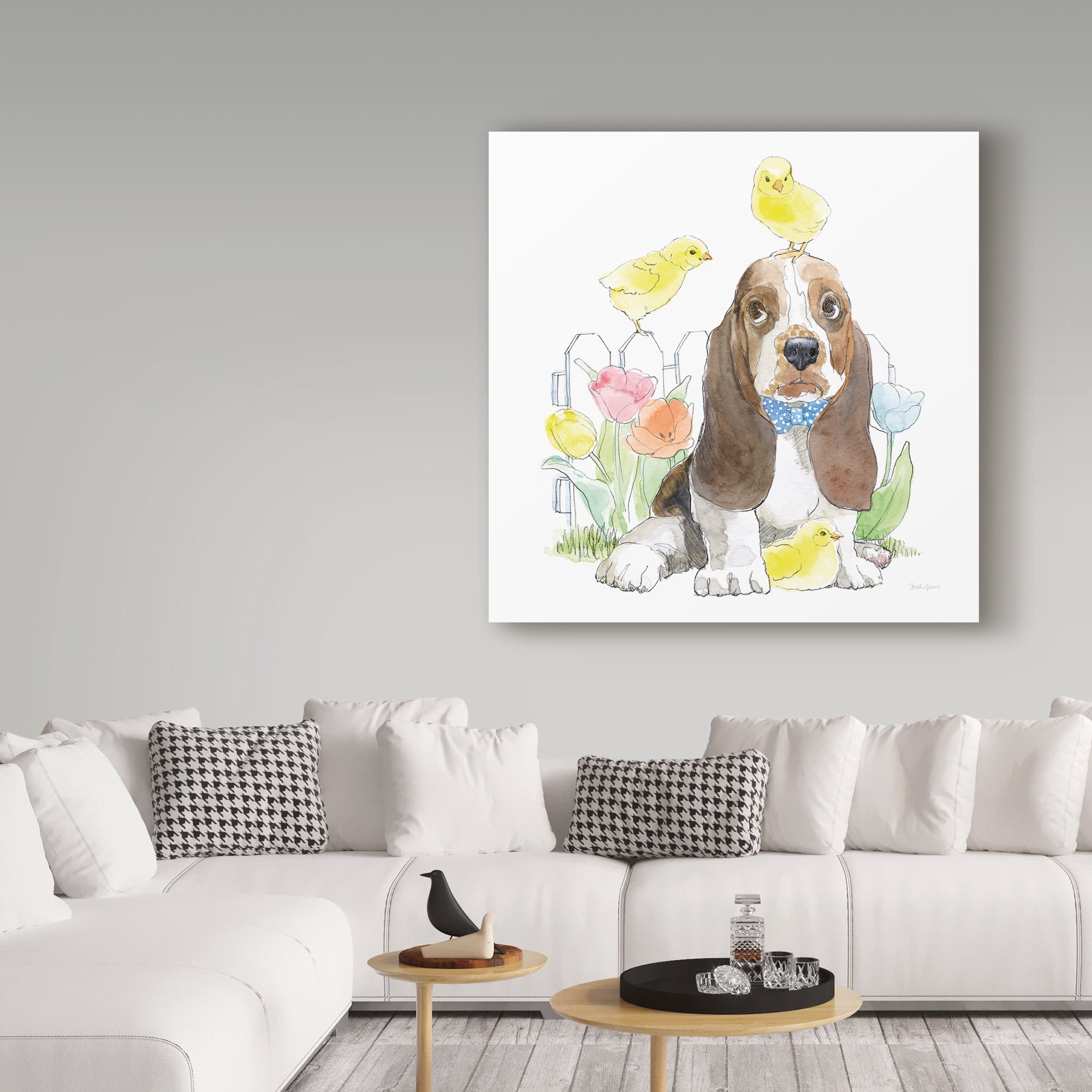 Trademark Fine Art 'Easter Pups V' Canvas Art by Beth Grove