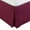 Burgundy, variant on PiccoCasa Pleated Ruffle Bed Skirts with 14" Drop, Queen Black