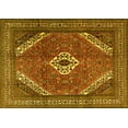 thumbnail image 1 of Ahgly Company Machine Washable Indoor Rectangle Persian Yellow Traditional Area Rugs, 2' x 5', 1 of 4