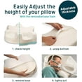 Lunderg CPAP Pillow for Side Sleepers Includes 2 Pillowcases