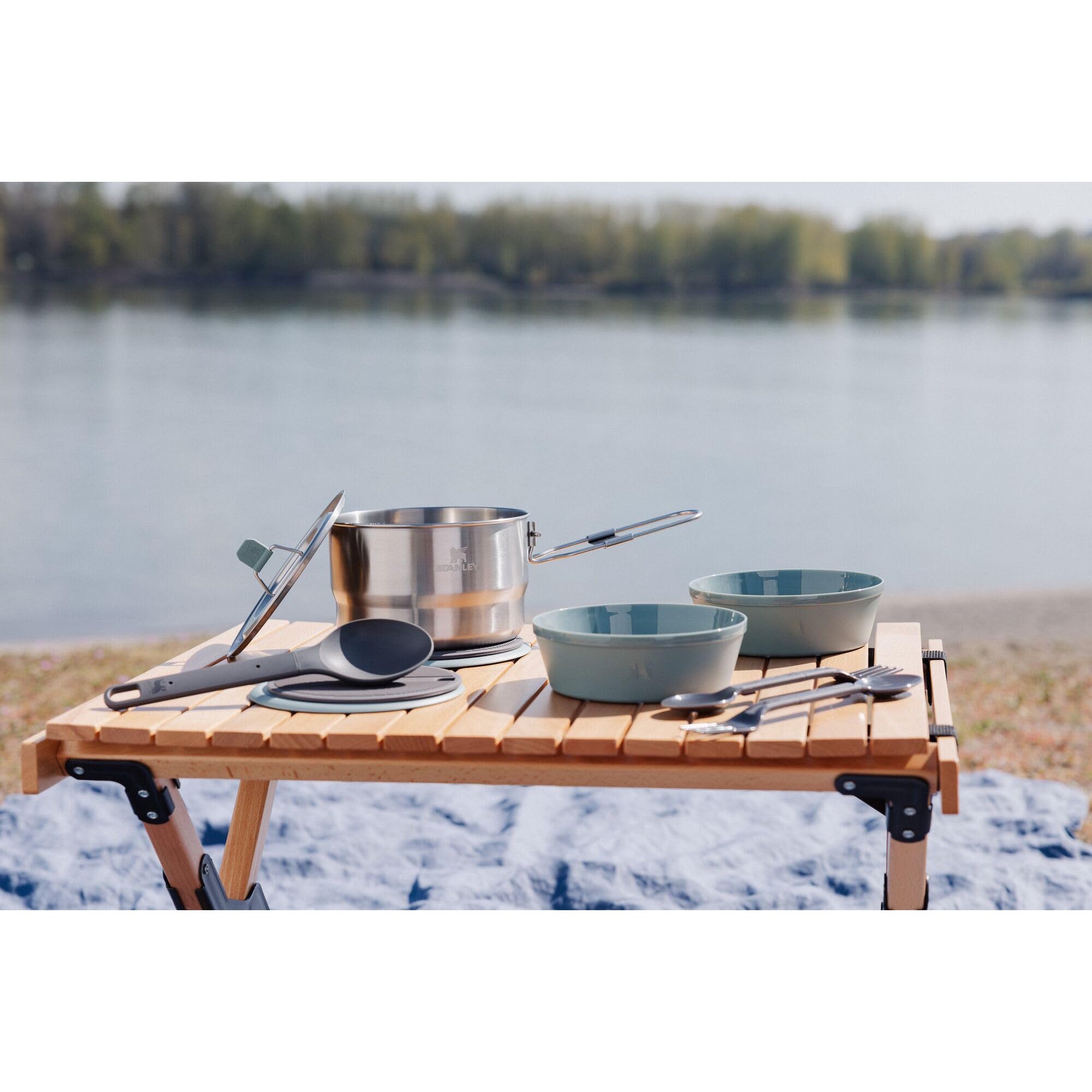 Kit De Cuisine Stanley Wildfare Go 14 Pièces - 2 Bols En Inox 1,5L, Pour Camping Et BBQ