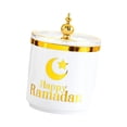 thumbnail image 1 of Tarro para dulces de Ramadán, recipiente para almacenamiento de azúcar, bote para comida, soporte multiusos para aperitivos, contenedor de comida, caja contenedor para aperitivos, 1 of 8